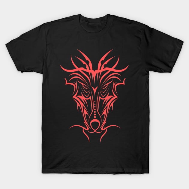 Demonic Tattoo Art T-Shirt by Abeer Ahmad